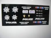 Elk Grove California Police Motorcycle Decals 1:12