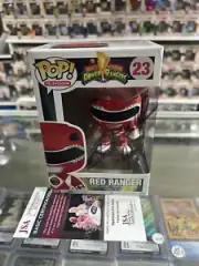 Power Rangers Red Ranger Funko POP 23 Austin St. James w/ JSA