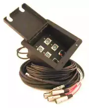 30ft Custom Floor Pocket Audio Patch PowerCon,RJ45,Speakon, XLR,1/4,Stage Panel