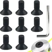 Aluminium Trimmer Head, Nylon Mowing Cutter, Head Screws, Grass Trimmer, Head Brush Cutter Attachment with 1 Wrench