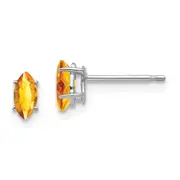 14k Yellow Gold 6x3mm Citrine Marquise Stud Earring