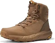 [NORTIV 8] Men's Mid Military Tactical Boots Comfortable Lightweight Boots for Work All Day Side Zipper Motorcycle Combat Boots Metrostrike
