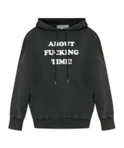 Stella McCartney About Fucking Time! Hoodie S,XS,L,M black