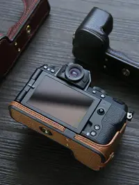 在飛比找樂天市場購物網優惠-適用富士xs20相機包復古皮套X-S20保護套 真皮底座半套
