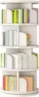 4 Tier Rotating Stackable Shelves Display Bookshelf Organizer Floor Standing ...