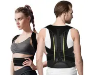 Back Posture Corrector for Women & Men with Spine Back Support,Breathable,Adjustable Upper and Middle Back Brace for Posture Improves and Back-L