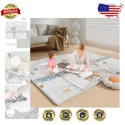 Compact & Foldable 59x71 Inch Baby Play Mat – Perfect For Indoor and Outdoor