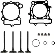 daili Store Compatible with Kawasaki KX250F KX 250F 2004-2008 Motorcycle Motocross Engine Parts Intake Exhaust Valve Stem Seal Set Cylinder Gasket Kit