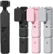 XICEN Pocket 3 Silicone Cover, Protective Case Lens Protector Scratch-Resistant Sleeve Skin Compatible with DJI OSMO Pocket 3 Creator Combo Accessories (Black)