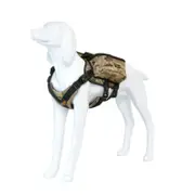 Ondoing Dog Backpack Harness Pet Carrier Saddle Bag Reflective Outdoor Hiking Xl Camo Green Harnesses