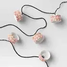 10ct LED Brown Printed Geo Shades and Globe String Lights Clear Bulbs- Threshold
