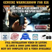 3X Lock Plug and Play Remote Start 2015 KIA SPORTAGE INCLUDES RFK 411