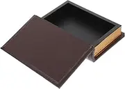 GLEAVI Vintage Faux Book Storage Box Antique Decorative Trinket Case for Home Office Unique Vintage Style Book Model Ornament