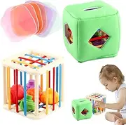 Sensory Shape Sorter | Sensory Shape Sorting Box | Preschool Developmental Toys for 1 2 3 Year Old Toddler Boys, Girls, Children