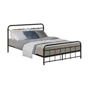 Metal Bed Frame - Double (Black)