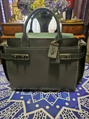 Coach Double Swagger Handbag Style 25133 CB Navy New With Tags Gorgeous