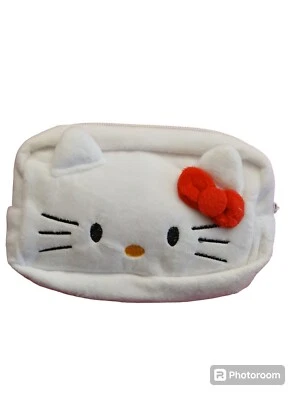 New Sanrio Hello Kitty Plush Make Up Bag Pencil Case