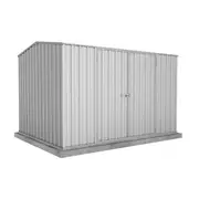 Absco Sheds 3.0 x 2.26 x 2.0m Zinc Double Door Garden Shed With Anchors