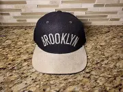 Brooklyn Nets Cap Hat Mitchell & Ness Black Basketball NBA Strapback One Size