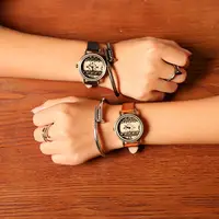 在飛比找樂天市場購物網優惠-韓國時尚細帶手表女皮帶女表韓版小巧簡約學生復古潮流小表盤手表