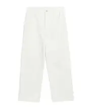cotton straight jeans 27 snow-white