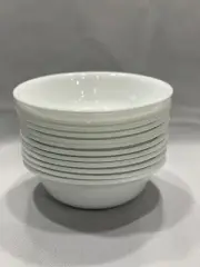 12pc Corelle Winter Frost White Cereal Soup Bowls, Made In USA, A2365