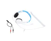 Children's Learning Headphones Adjustable Light Weight Noise Reduction Kids Headphones for PC Phone Tablet LaptopWhite