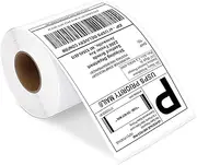 JollyTirp 4''X6'' Shipping Labels Direct Thermal Printer Permanent Adhesive Postage Address Labels, Compatible for JADENS, iDPRT SP410, POLONO, ASprink and More Thermal Printers, 220Labels/1Rolls