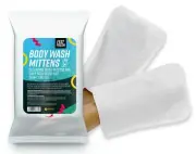 Body Wash Mittens Adult Washgloves Disposable Premoistened Cleansing Wipes FF