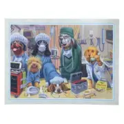 Leanin' Tree New VTG Get Well Card & Env Dogs Hospital Surgeon E.R. ©Bryan Moon