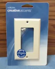 Metal Light Switch Plate Cover Wallplate Ivory Poly Coated GFCI Rocker