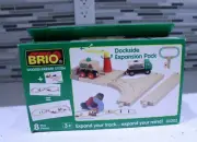 BRIO WOODEN RAILWAY SYSTEM DOCKSIDE EXPANSION PACK 8 PIECE SET 33302 NEW