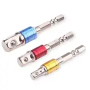 Socket Adaptor Set Driver Hex Shank Drill Bits Impact Driver - 3pcs