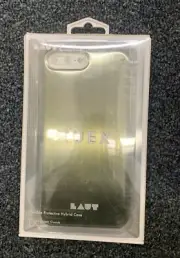 LAUT - HUEX Cell Phone Case - For Apple iPhone 8 Plus 7 Plus 6 Plus - Silver