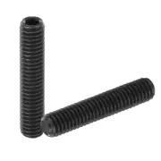 50Pcs Hex Socket Grub Screw, M6x30mm Alloy Steel Socket Set Screws Black
