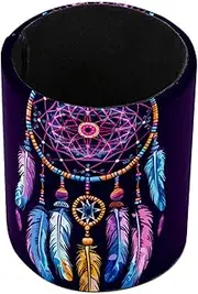 Pen Holder,Pen Organizer for Desk,Ethnic Style Dream Catcher Feathers,Office Desk Accessories