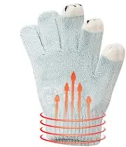 [Generic] Winter Gloves Touchscreen Gloves, Warm Elastic Running Gloves, Cold Weather Gear Anti-Slip Thermal Gloves, Hand Warming Accessories for Outdoor Activities