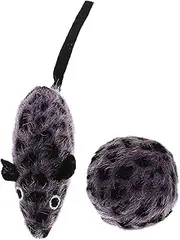 BESPORTBLE 1 Set Plush Cat Chew Interactive Soft Mouse Teasing for Kittens Indoor Pet Entertainment Reduces Loneliness Nervousness for Teething Fun