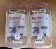 6 Count Four Blade Women’s Disposable Razor Compare Skinmate