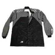 Impact Racing 22532608 Racer 2.4 Driving Jacket - Two Layer, Black/Gray, X-Large