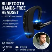 Bluetooth Hands-Free Headset with Mic for Office Calls Driving Rotating Arm
