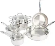Elite Devon Heavy Gauge Stainless Steel Tri-Ply Impact Bonded Induction Cookware