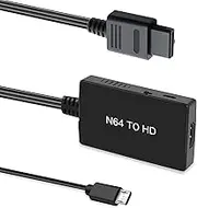 CapzoStone N64 to HDMI Adapter Converter for N64 / SNES/SFC/NGC Retro Game Console, Convert N64/Gamecube/SNES/SFC Signal to All HDMI Smart TV/Monitor. Support 4:3/16:9 Switching