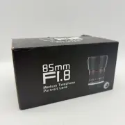 Camnoon 85mm Fixed Focus Camera Lens F1.8 Large Aperture Manual Focus