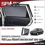 CT MAGNETIC CAR WINDOW SUN SHADE BLIND MESH FOR LEXUS RX350 RX450H 2015-2019