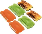 Ipetboom 6PCS Massage Comb Multi Purpose Scraping Tool for Head Smooth Surface for Relaxation and for Home and Travel