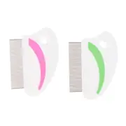 Pet Flea Straight Combs Remove Lice Dense Stainless Steel Needle Comb For DoID