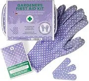 Yellodoor 85 PC Mini First Aid Kit for Women Travel Gardening Gloves.Gifts, Mom. Vegan (Purple) (Purple)