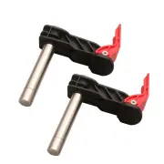 ENJOYWOOD 2 Pack 19mm 20mm Bench Dog Hold Down Quick Clamps Stainless Steel MFT Table T-Track Guide Rail System Clamps F