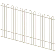 ProtectorAl 1201-2400W x 1200H Surfmist Loop Top Pool Fence Panel Raked Up to 15º